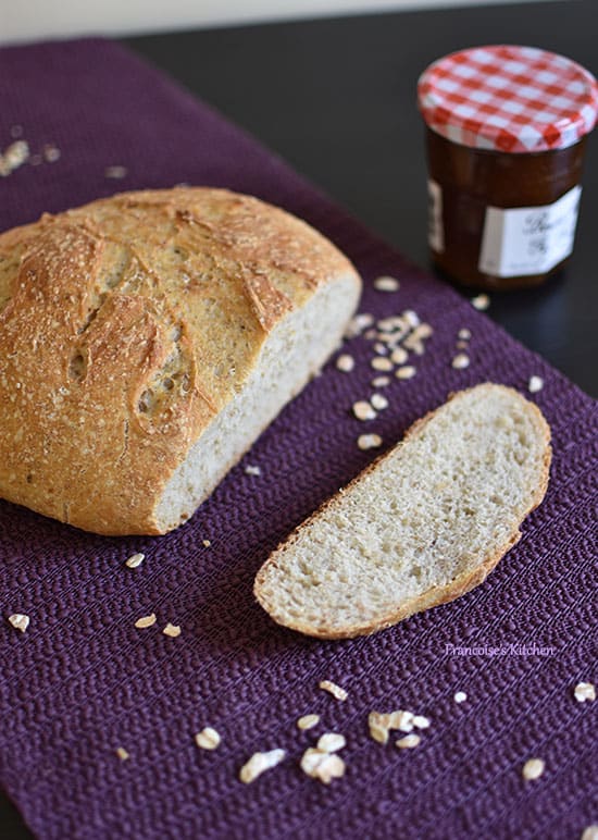 Dutch Oven Oatmeal Bread Francoise's Kitchen